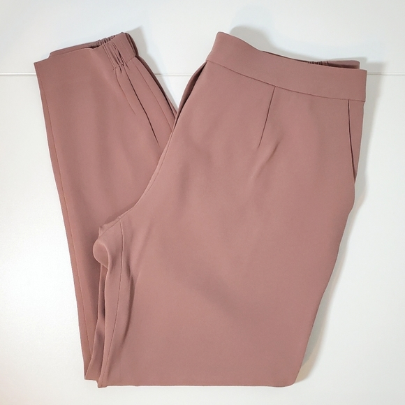 R Label The Reset Modern Crepe Jogger Pants - Soft Clay Mauve - Large - Picture 6 of 13